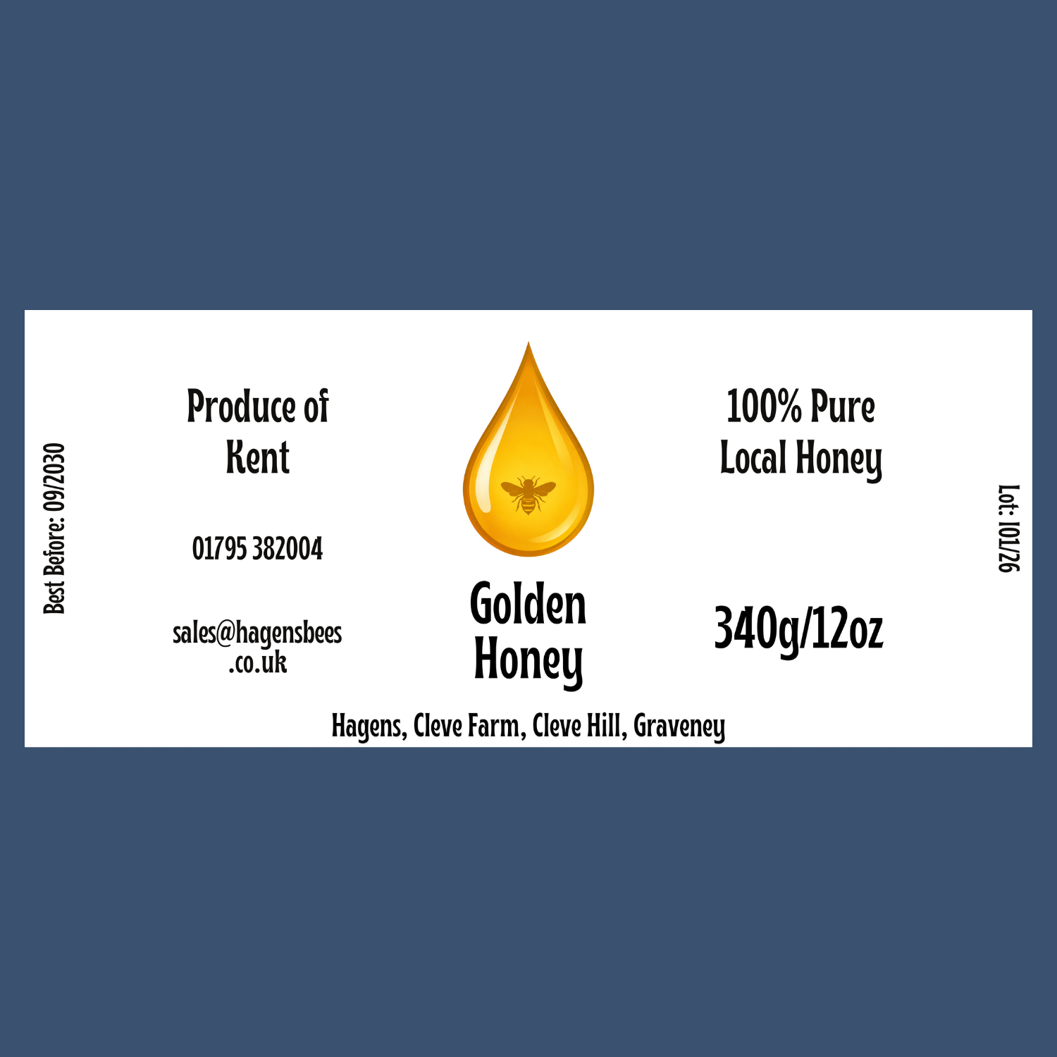 The Golden Drop Labels (50 or 100 labels)