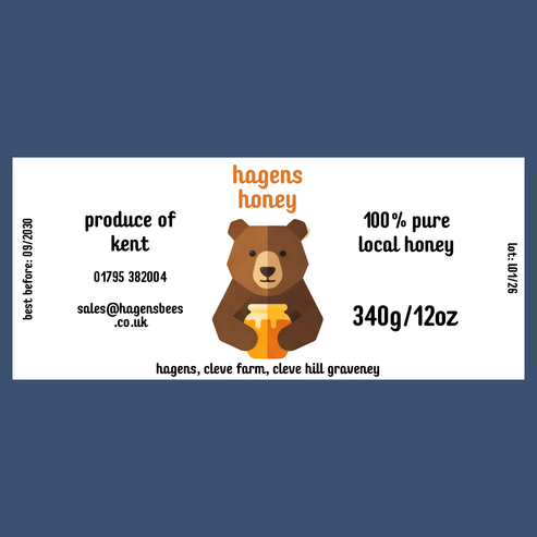 The Bear Labels (50 or 100 labels)