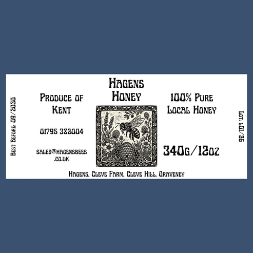 The Bee Stamp Labels (50 or 100 labels)