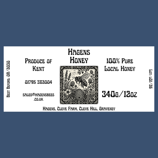 The Bee Stamp Labels (50 or 100 labels)