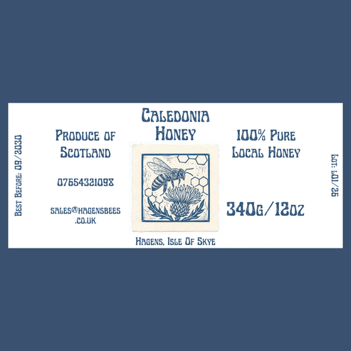 The Caledonia Labels (50 or 100 labels)