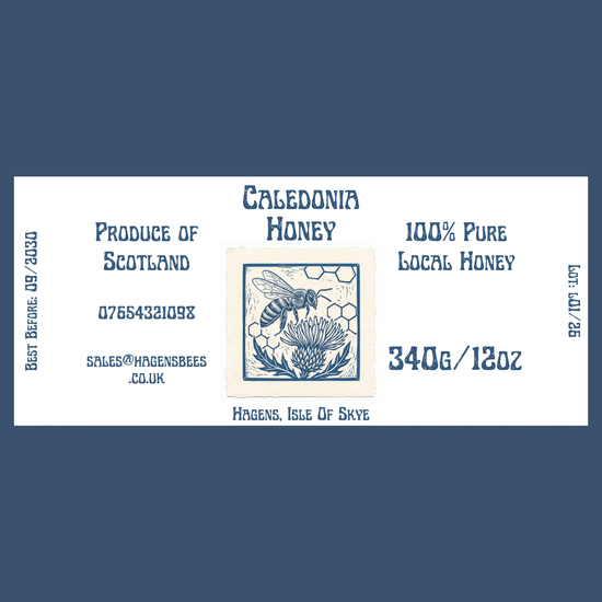 The Caledonia Labels (50 or 100 labels)