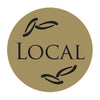 'Local' -Gold Foil  labels - 250 on a roll