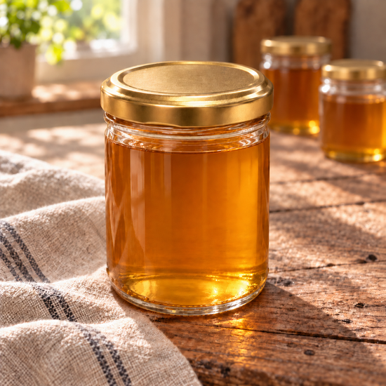 8oz Round Jar & Lids - 48 Pack