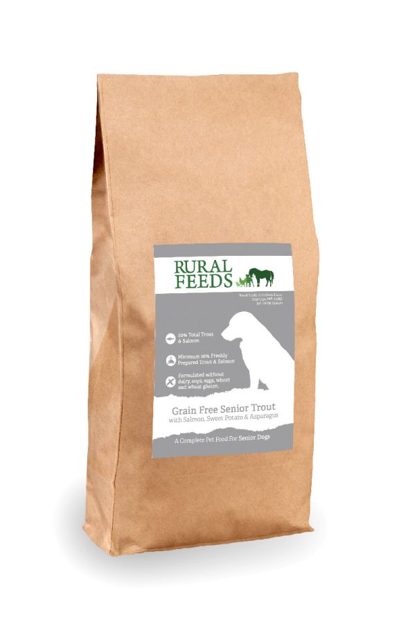 Rural Feeds Grain Free Senior Trout, Salmon & Asparagus 2kg