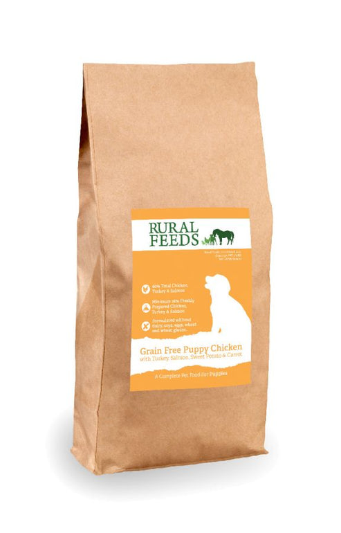 Rural Feeds Grain Free Puppy Chicken, Carrots & Peas 2kg