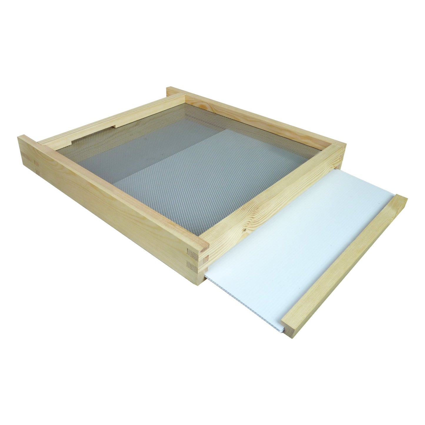 B.S. National Open Mesh Floor with landing board, Pine, Flat - Bee Equipment