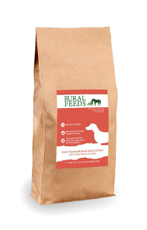 Rural Feeds Grain Free Small Breed Chicken & Herb 2kg